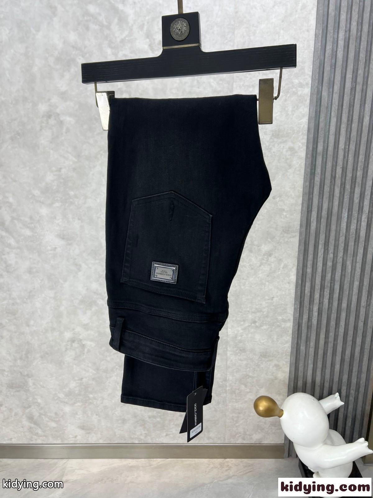 おしゃれ ドルチェ&ガッバーナ ジーンズ コピー 合わせやすい ダメージ加工 メンズ デニムパンツ-3