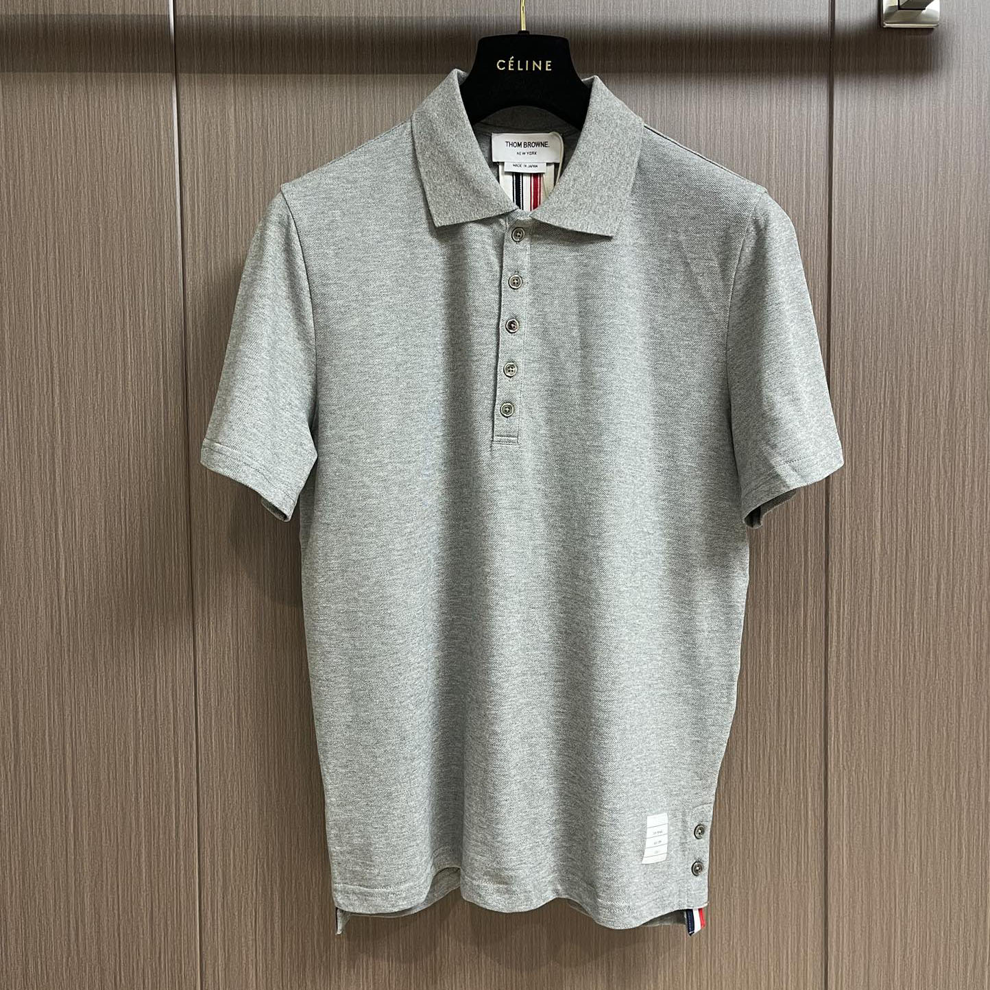 シンプル カジュアル トムブラウン Tシャツ コピー 半袖 ポロシャツ グレー-2