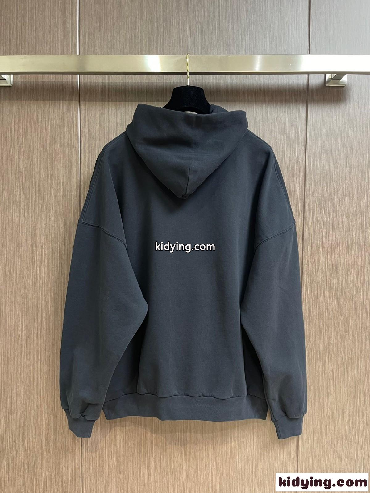 カジュアル バレンシアガ OUTLINE HOODIE オーバーサイズ コピー パーカー-0