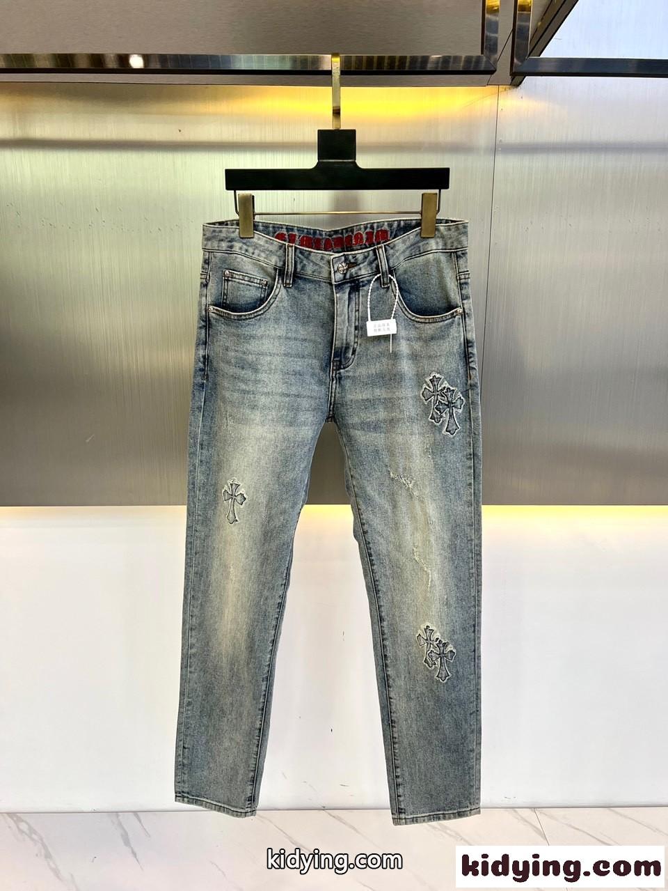 クロムハーツ ジーンズ コピー カジュアル 定番 ストレッチ デニムパンツ-1
