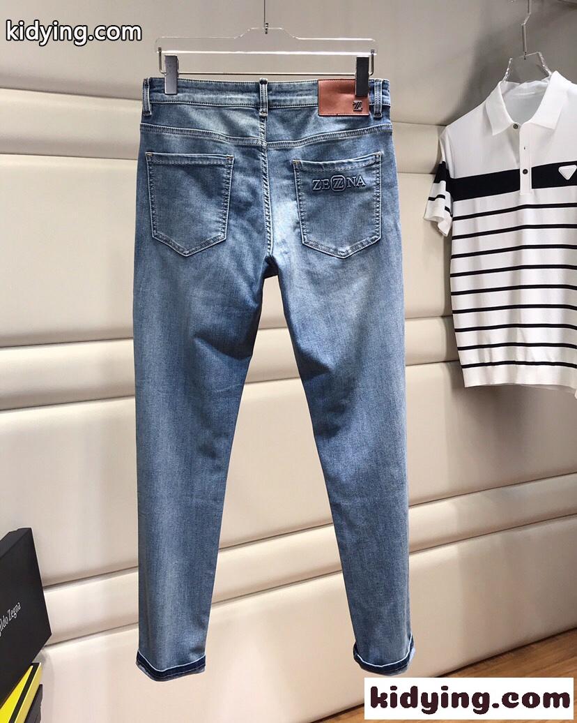 おしゃれ 定番 合わせやすい エルメネジルド・ゼニア ジーンズ コピー デニムパンツ-0