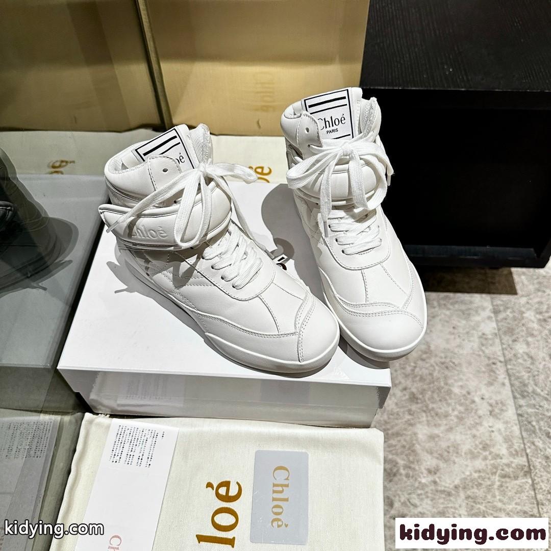 クロエ スニーカー スーパーコピー 人気 カジュアル CHLOÉ KICK ハイトップ スニーカー-2