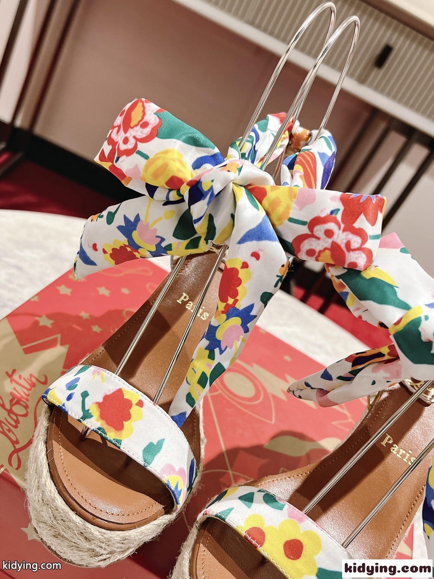 可愛い カジュアル 12CM ウェッジソール クリスチャン・ルブタン サンダル コピー レディース-2