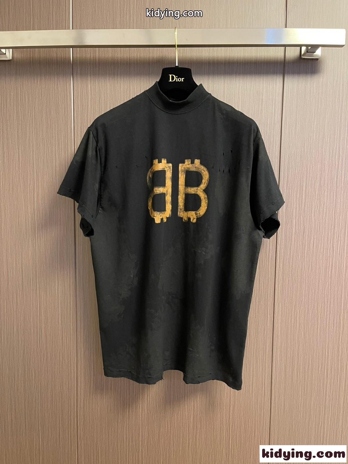 CRYPTO 半袖Tシャツ オーバーサイズ バレンシアガ Tシャツ コピー ユニセックス-1