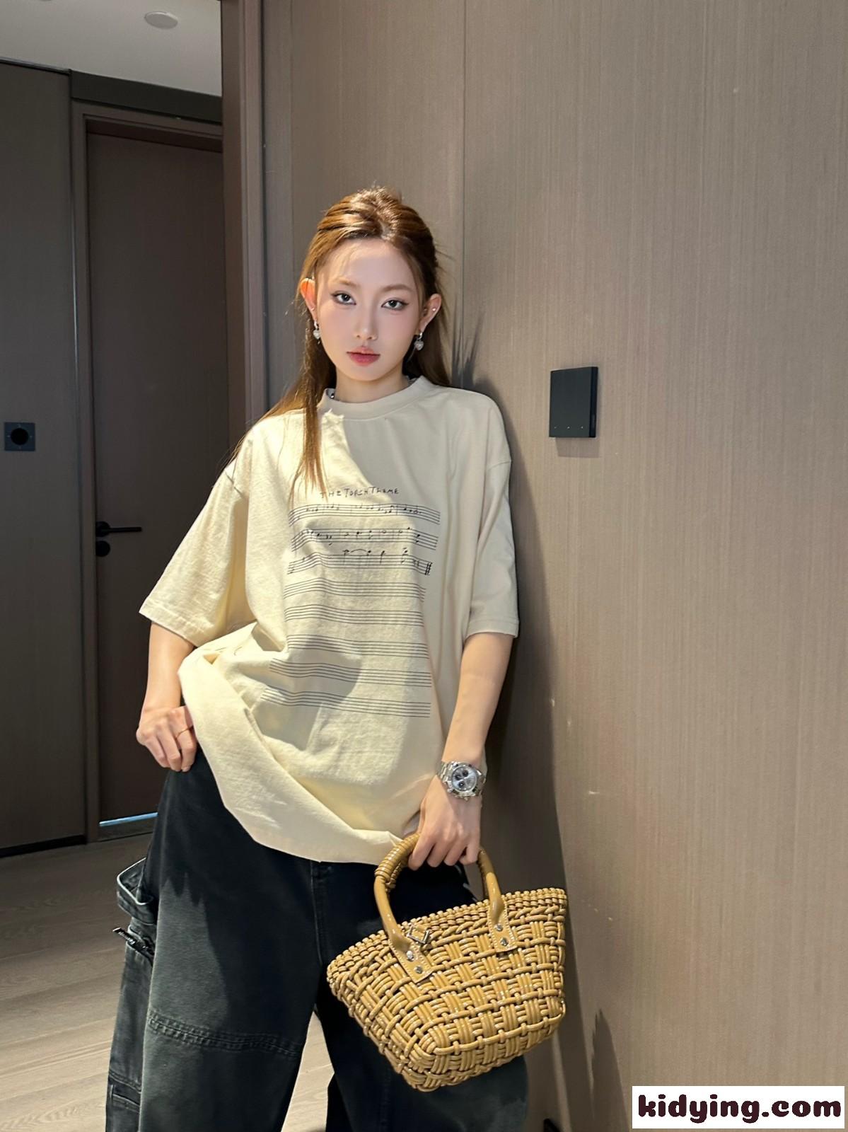 Balenciaga Music| Angelo Badalamenti Series Tシャツ バレンシアガ Tシャツ コピー ベージュ-4