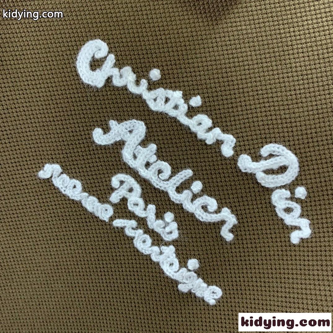 クリスチャン・ディオール Tシャツ コピー CHRISTIAN DIOR ATELIER コットンピケ メンズ ポロシャツ-3
