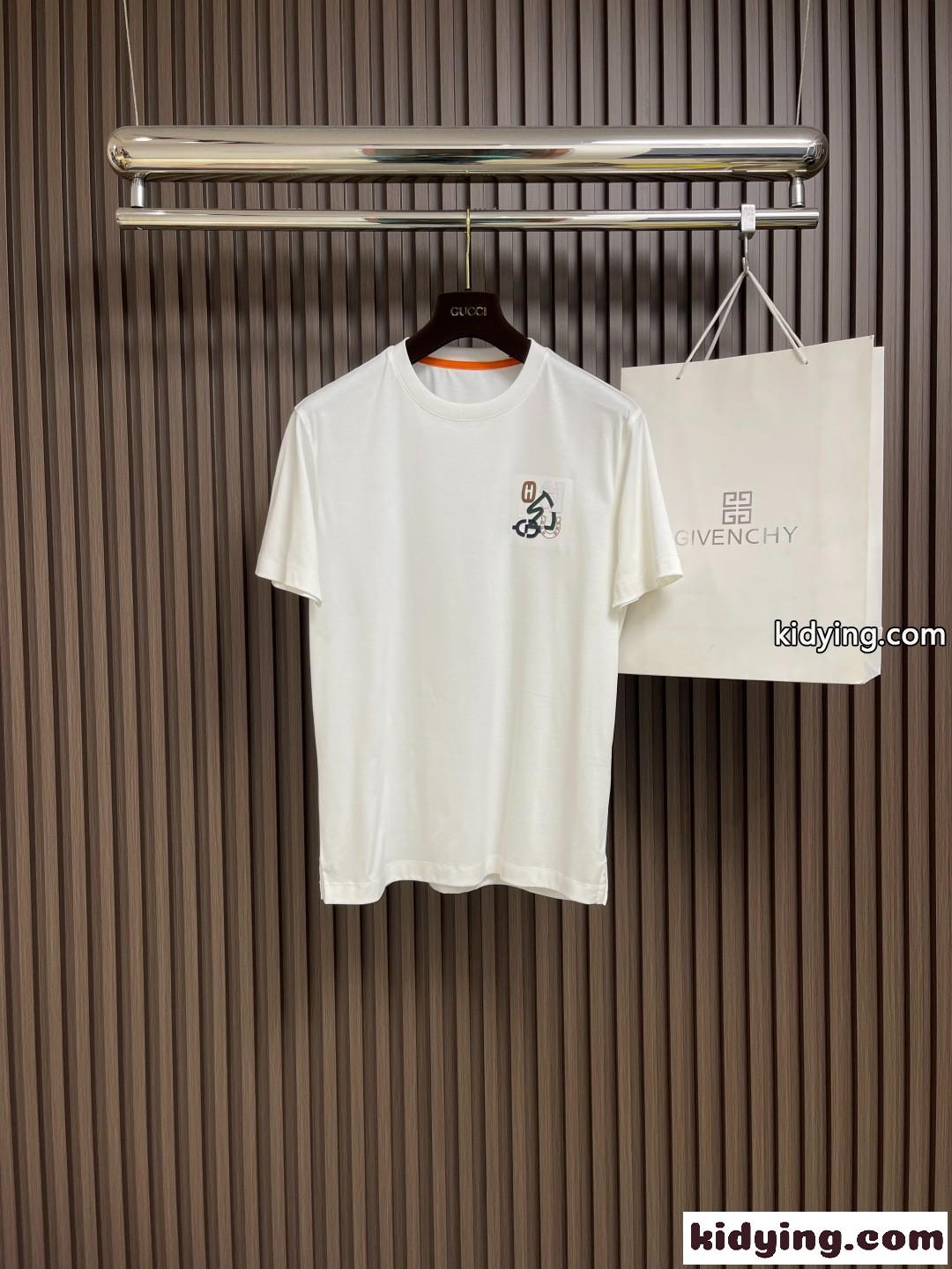 25新作 エルメス Tシャツ ミニパッチ Hパズル コピー クルーネック トップス-2