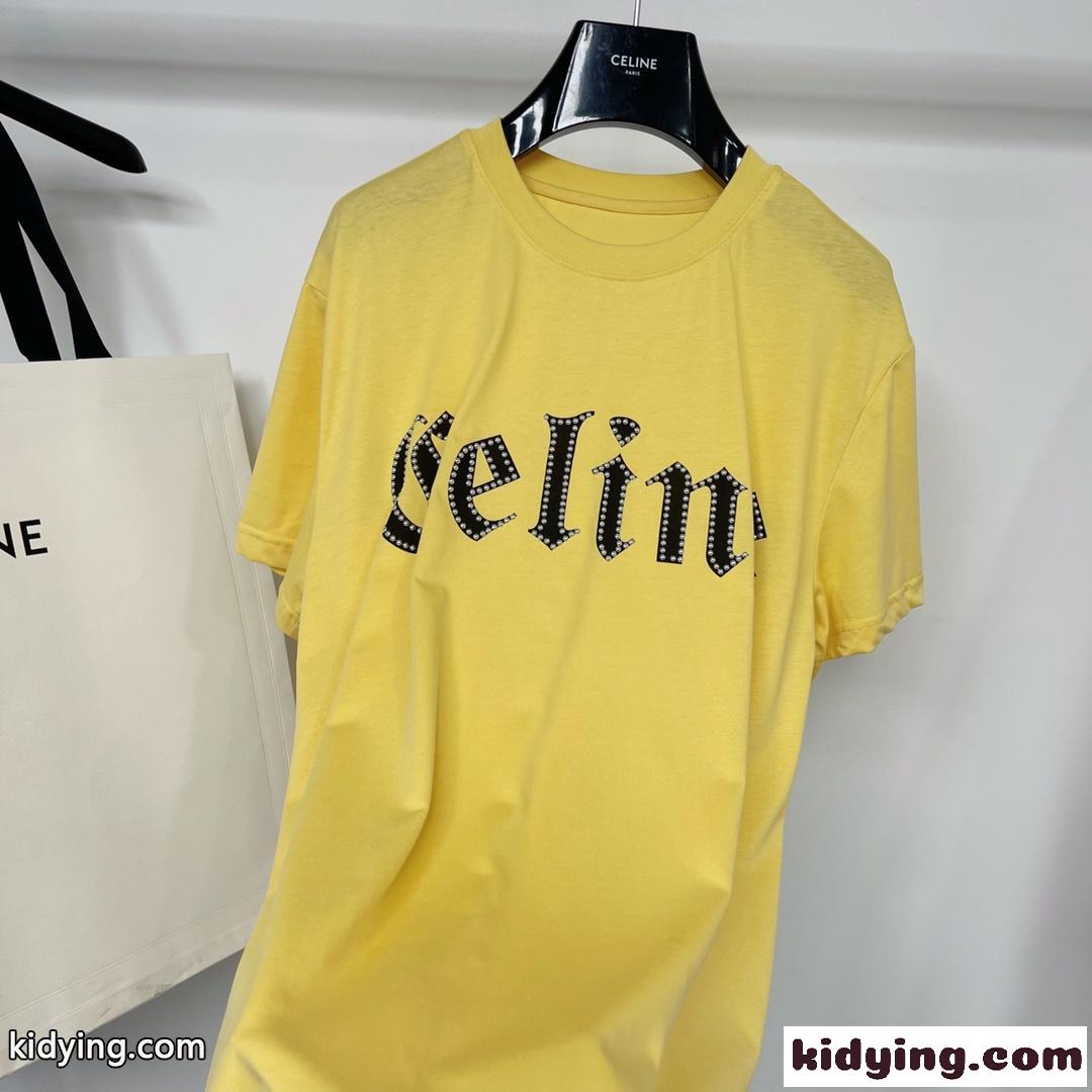 人気 新作 ゆったり カジュアル 体型カバー セリーヌ tシャツ コピー 柔らかい 快適 レディース ファッション-2