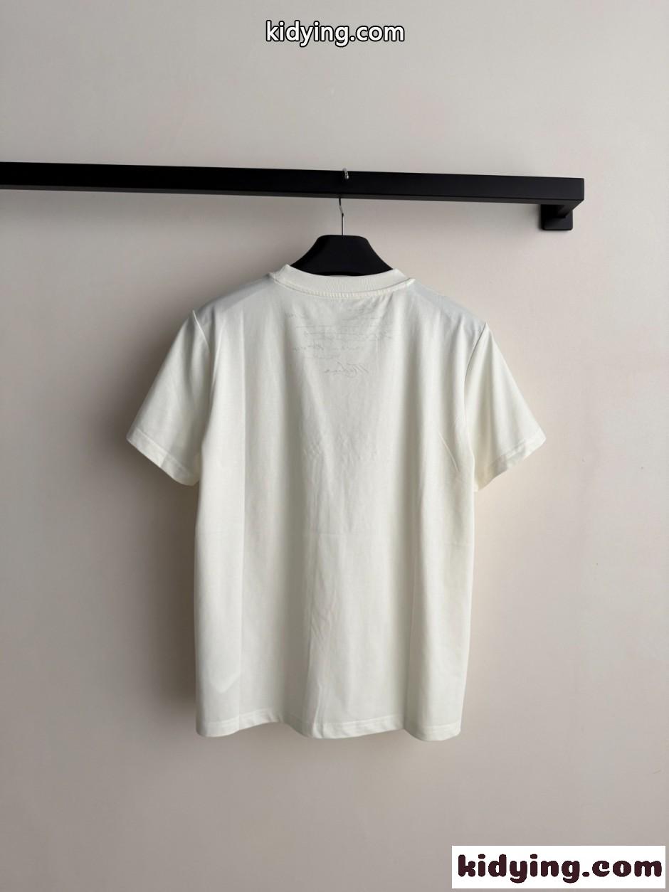 カジュアル ロゴ入り 半袖Tシャツ ラルフローレン Tシャツ 偽物 ホワイト-1