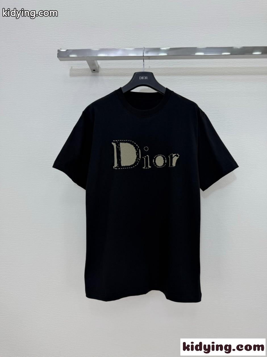ユニセックス Dior Reverse Tシャツ クリスチャン・ディオール 半袖tシャツ 偽物 ブラック-0