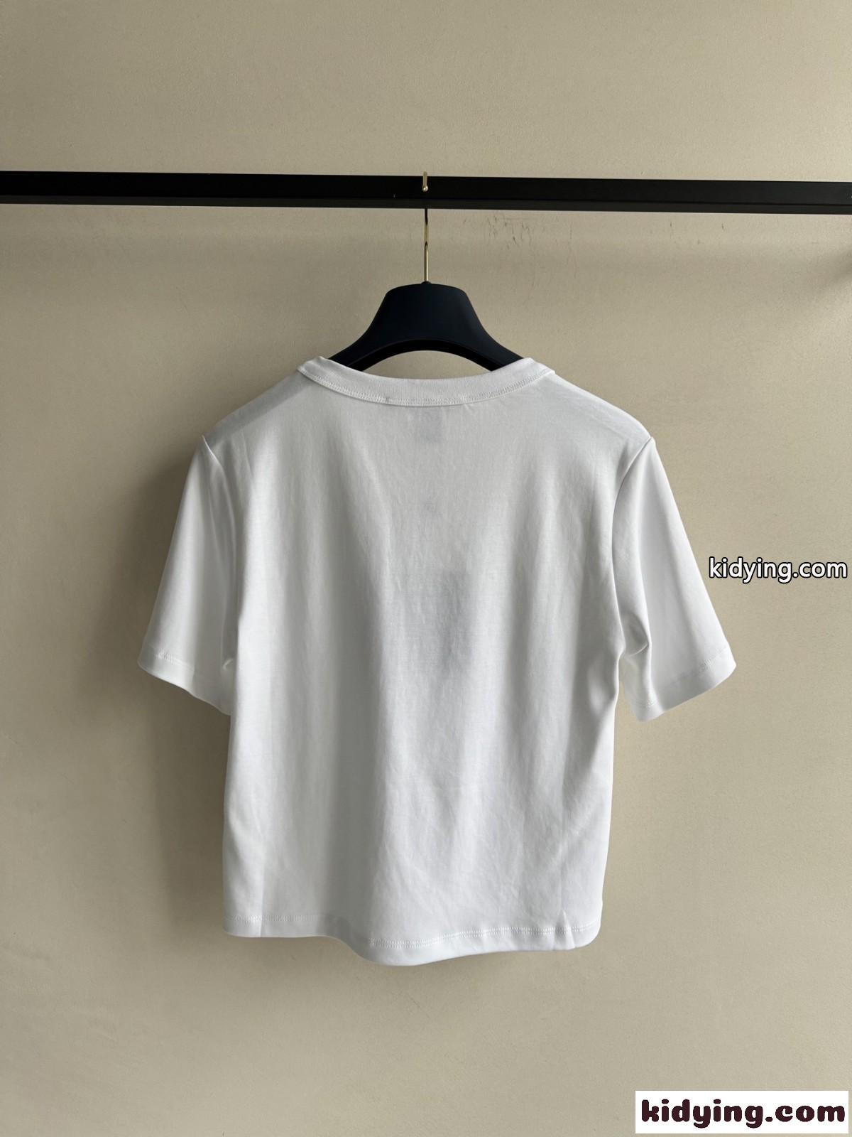 ルイ・ヴィトン Tシャツ コピー LVスタンプ クロップトップ レディース トップス-0