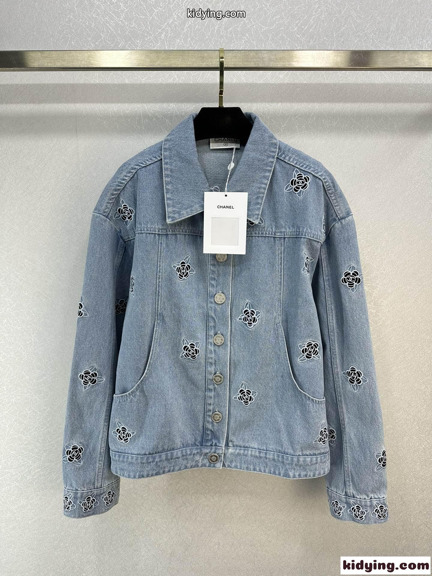 定番 カジュアル 合わせやすい シャネル ジャケット コピー デニムジャケット-0