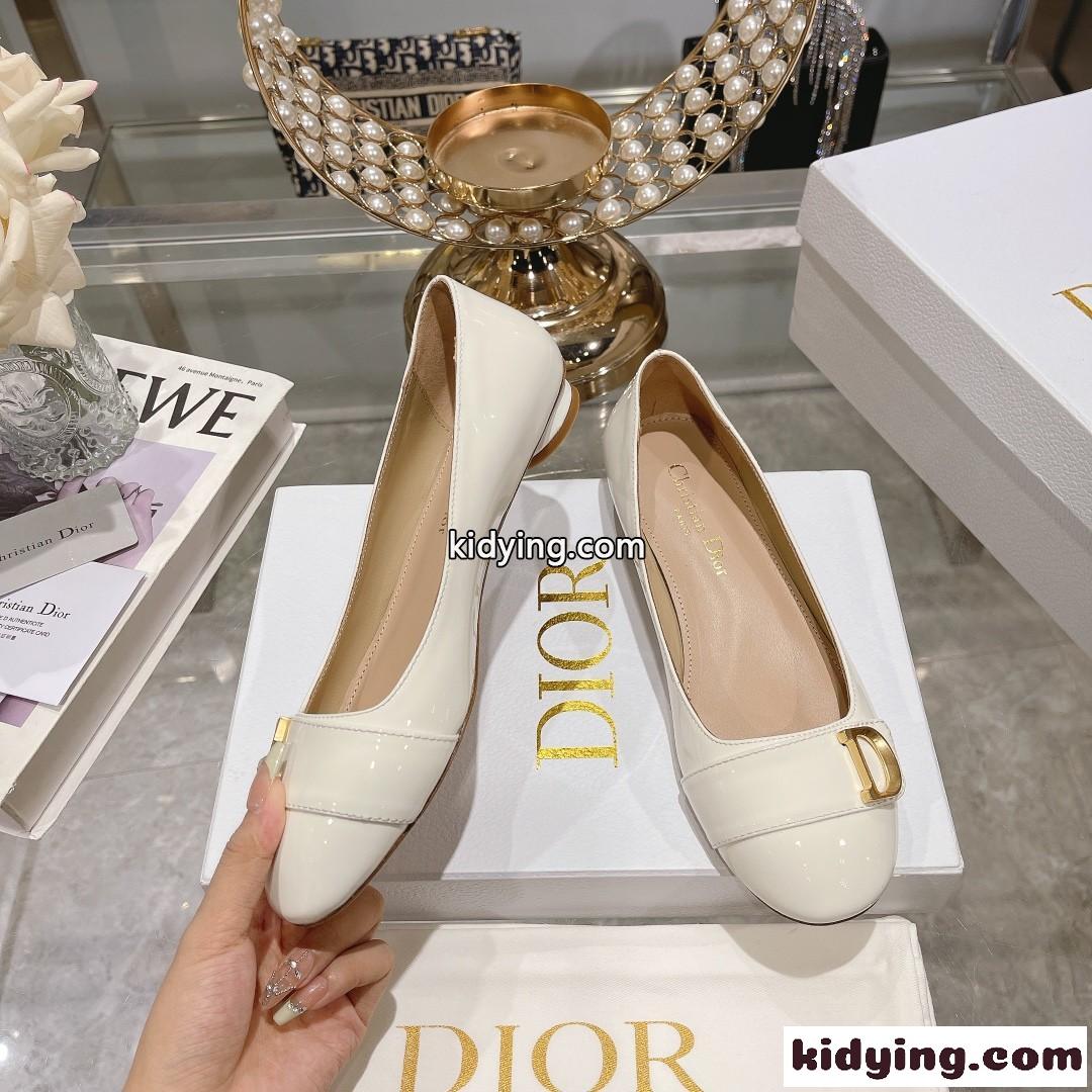 C’EST DIOR バレエフラット クリスチャン・ディオール シューズ コピー ホワイト-1