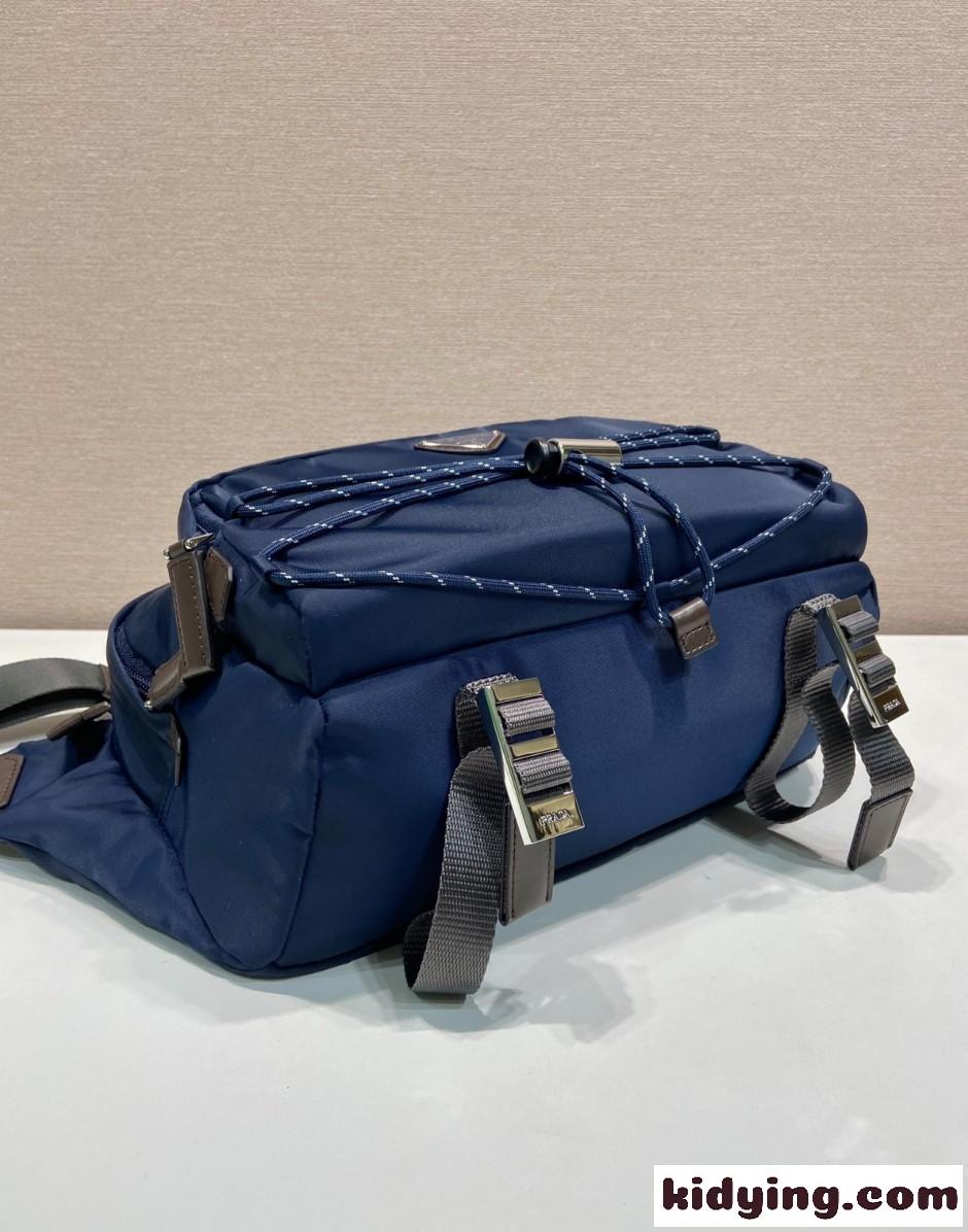 プラダ スピードロック Re-Nylon レザー ショルダーバッグ スーパーコピー 2VH201 ネイビー-3