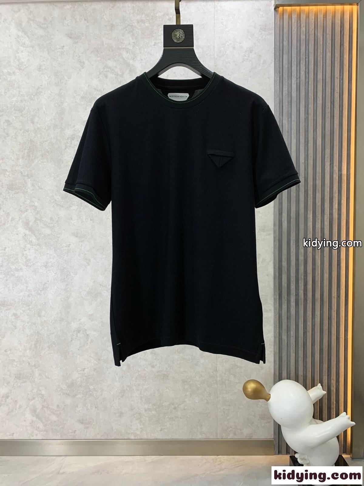 着心地いい カジュアル 上品 メンズ クルーネック 半袖 トップス ボッテガ・ヴェネタ Tシャツ コピー-1