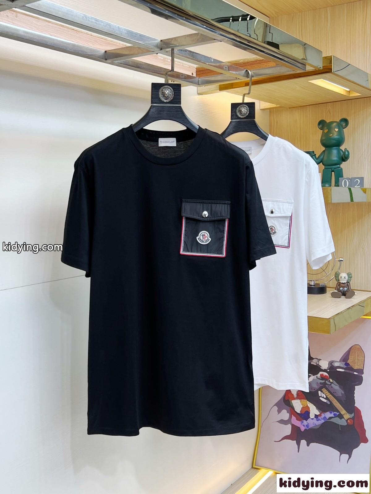 カジュアル おしゃれ クルーネック モンクレール Tシャツ コピー 半袖 トップス-2