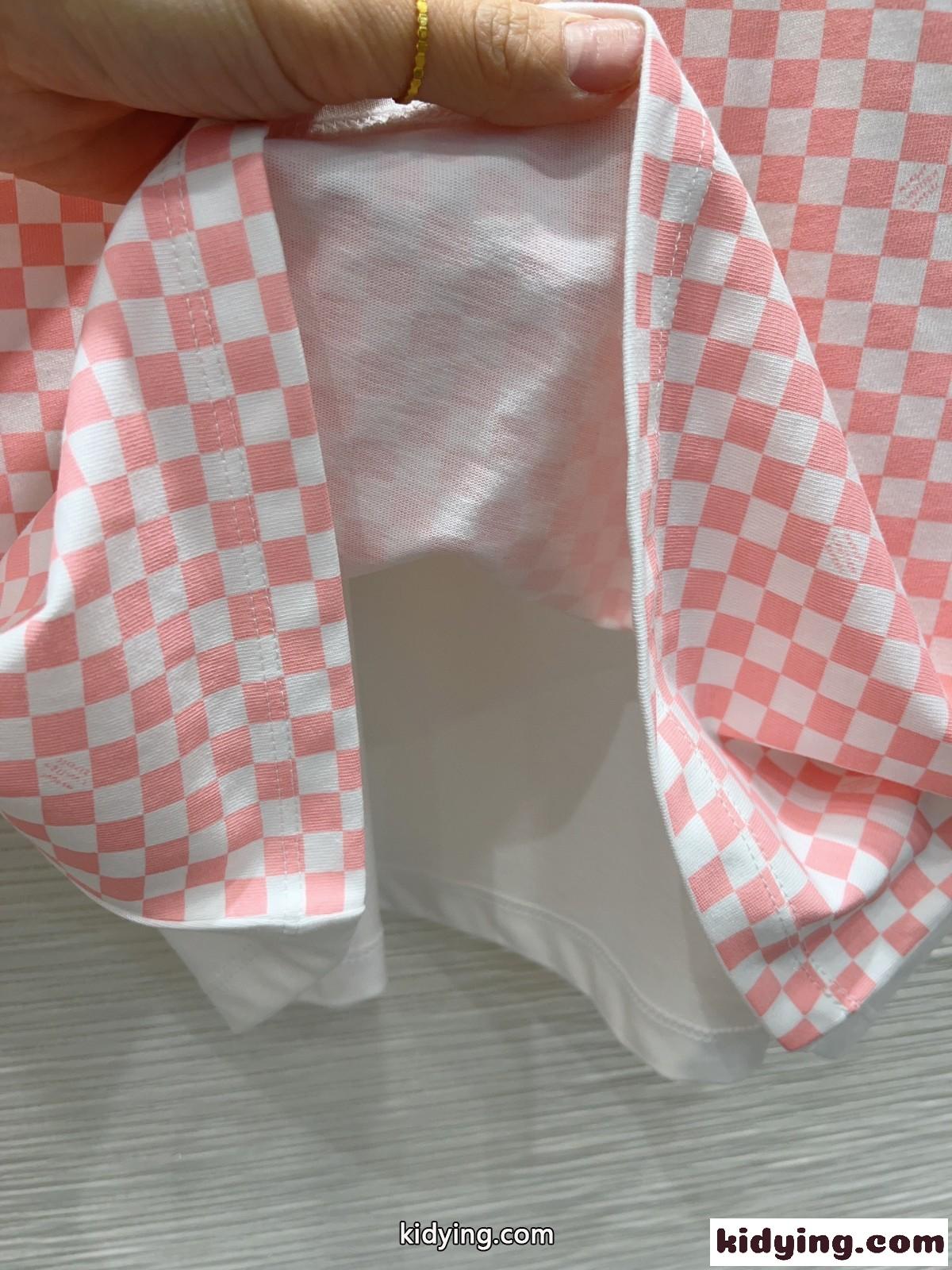 ルイ・ヴィトン Tシャツ 偽物 ダミエフロントTシャツ 半袖 トップス-4