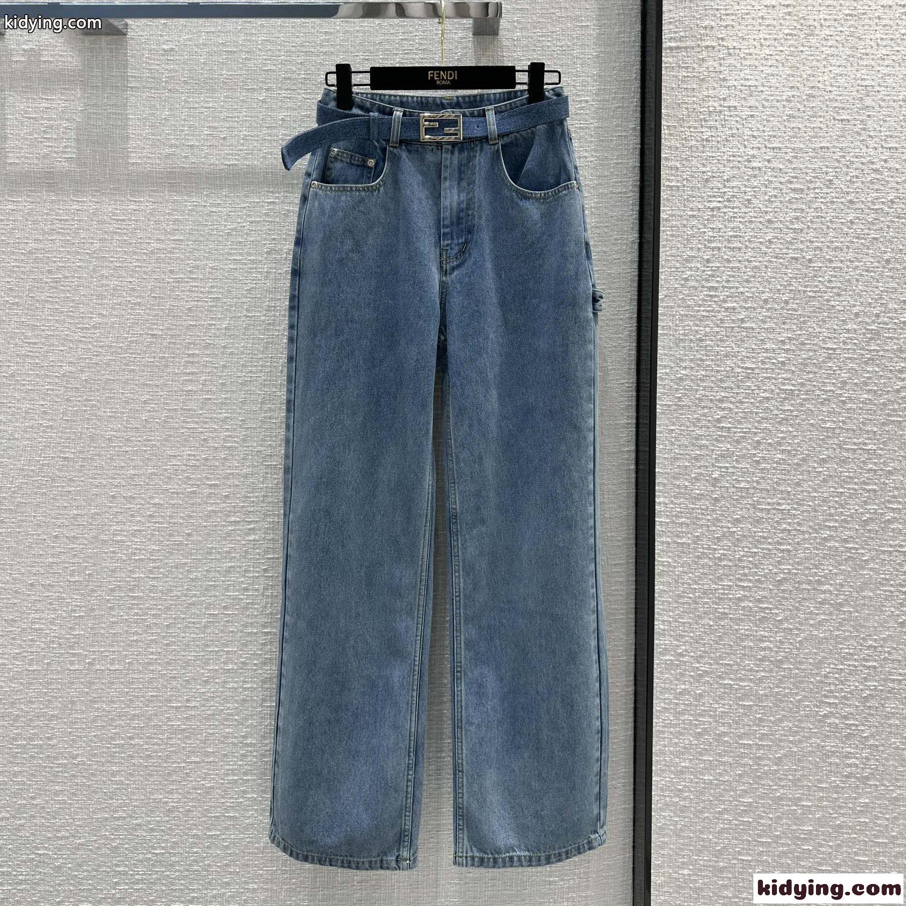 カジュアル 合わせやすい フェンディ ジーンズ コピー レディース デニムパンツ-2