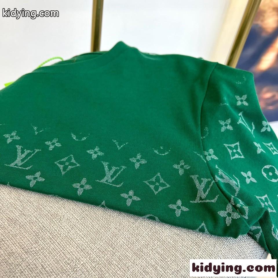 お洒落 人気 モノグラムグラディエントTシャツ ルイ・ヴィトン Tシャツ コピー グリーン-2