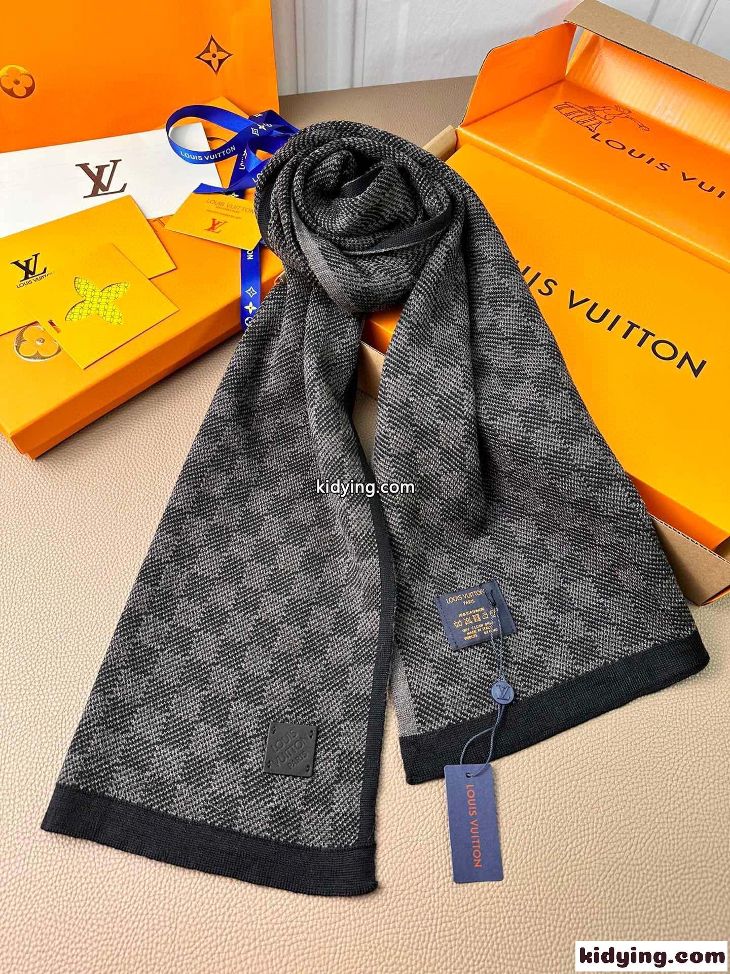 ルイヴィトン スカーフ コピー LV エシャルプ・プティ ダミエ マフラー ユニセックス-3