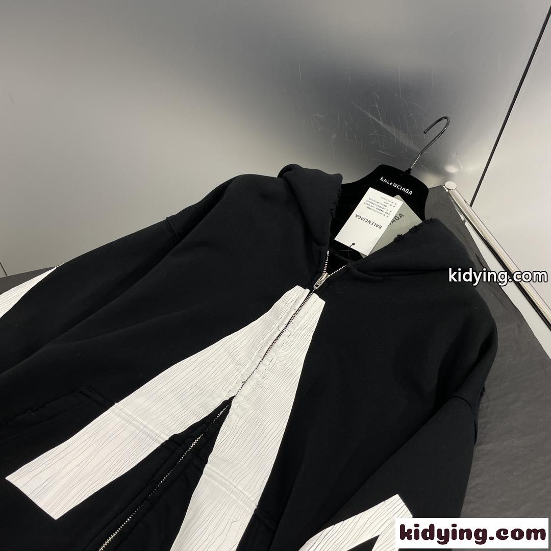 BALENCIAGA x Archive ジップアップ フーディー バレンシアガ パーカー コピー-1