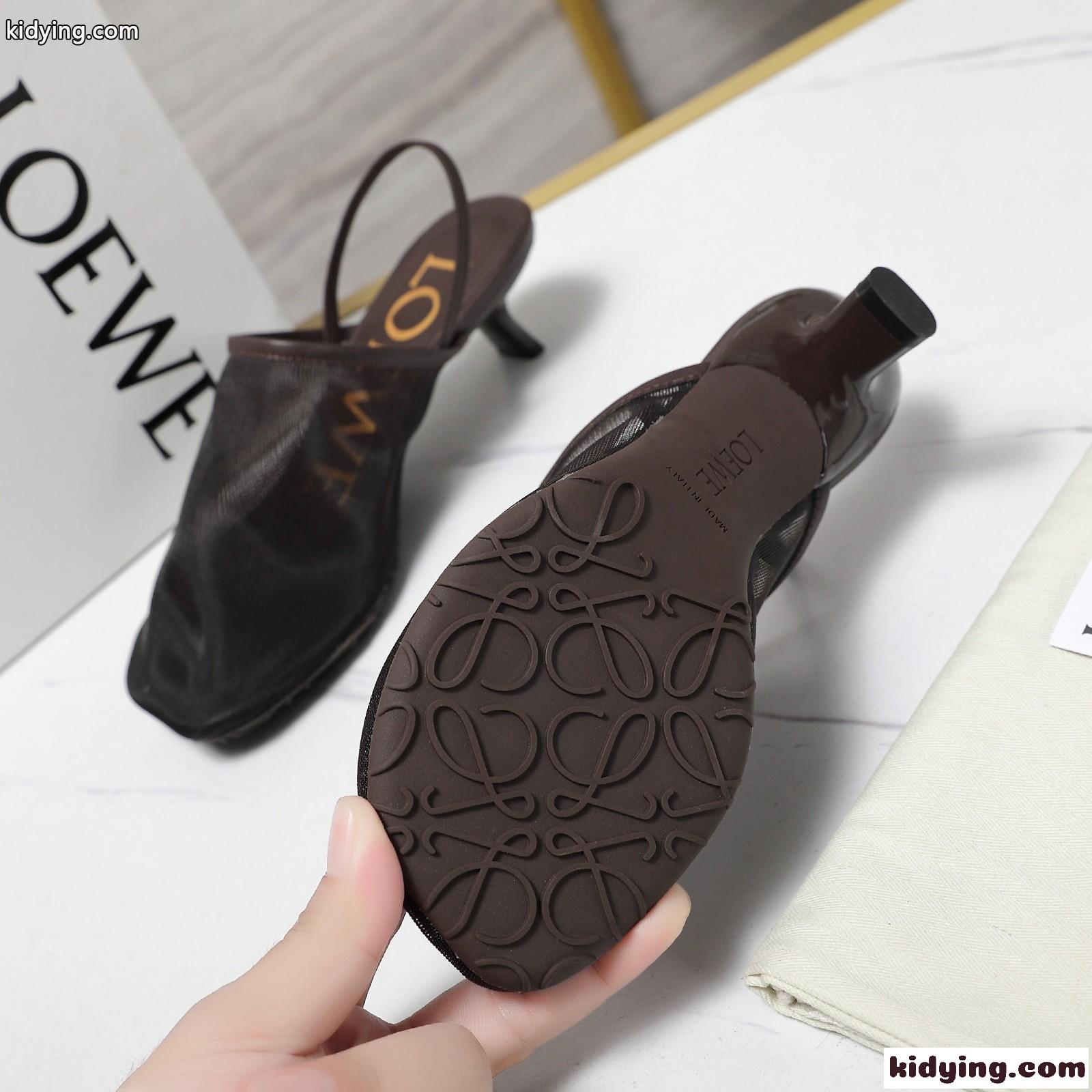 人気 スリングバッグ ヒールサンダル ロエベ サンダル コピー メッシュ-0