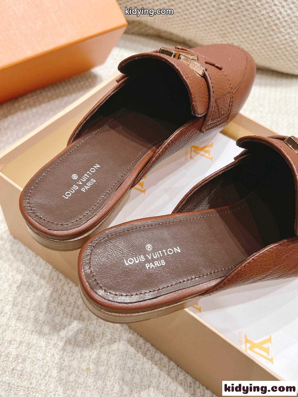 LV カプリ オープン モカシン ルイヴィトン サンダル スーパーコピー ブラウン-1