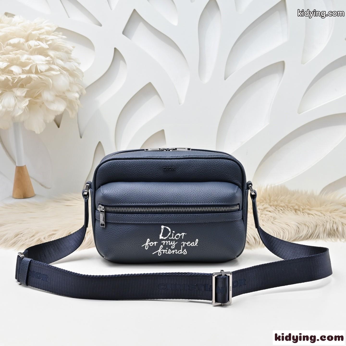 DIOR AND HYLTON NEL Rider 2.0 ジップ メッセンジャーバッグ スーパーコピー-0
