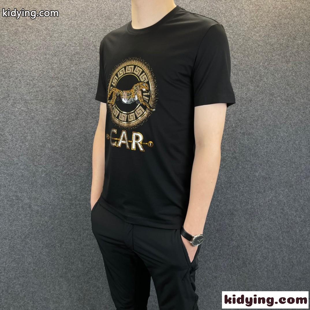 おしゃれ かっこいい メンズ 春夏 トップス ヴェルサーチェ 半袖Tシャツ コピー 定番 クルーネック-0