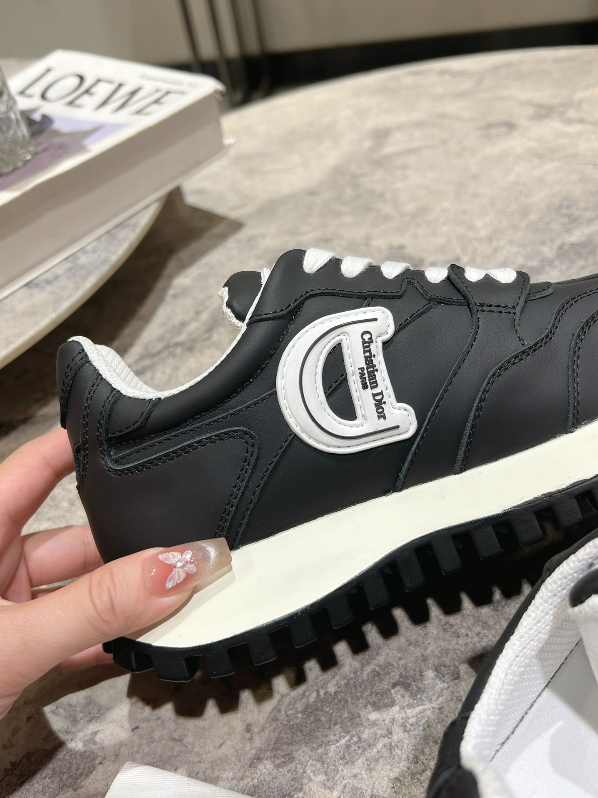 Cest Dior スニーカー クリスチャン・ディオール スニーカー スーパーコピー ブラック-3