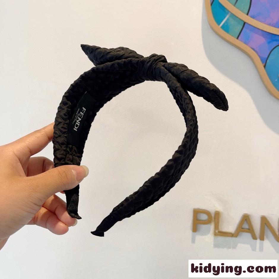 お洒落 フェンディ カチューシャ 偽物 可愛い リボン ヘアアクセサリー-3