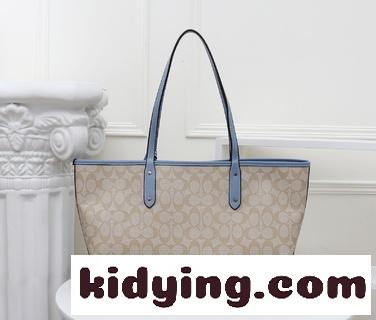 COACH コーチの新型PVC コーチバッグ 品番コピー ヘッドコート牛革両面トートtote女包子母包-1