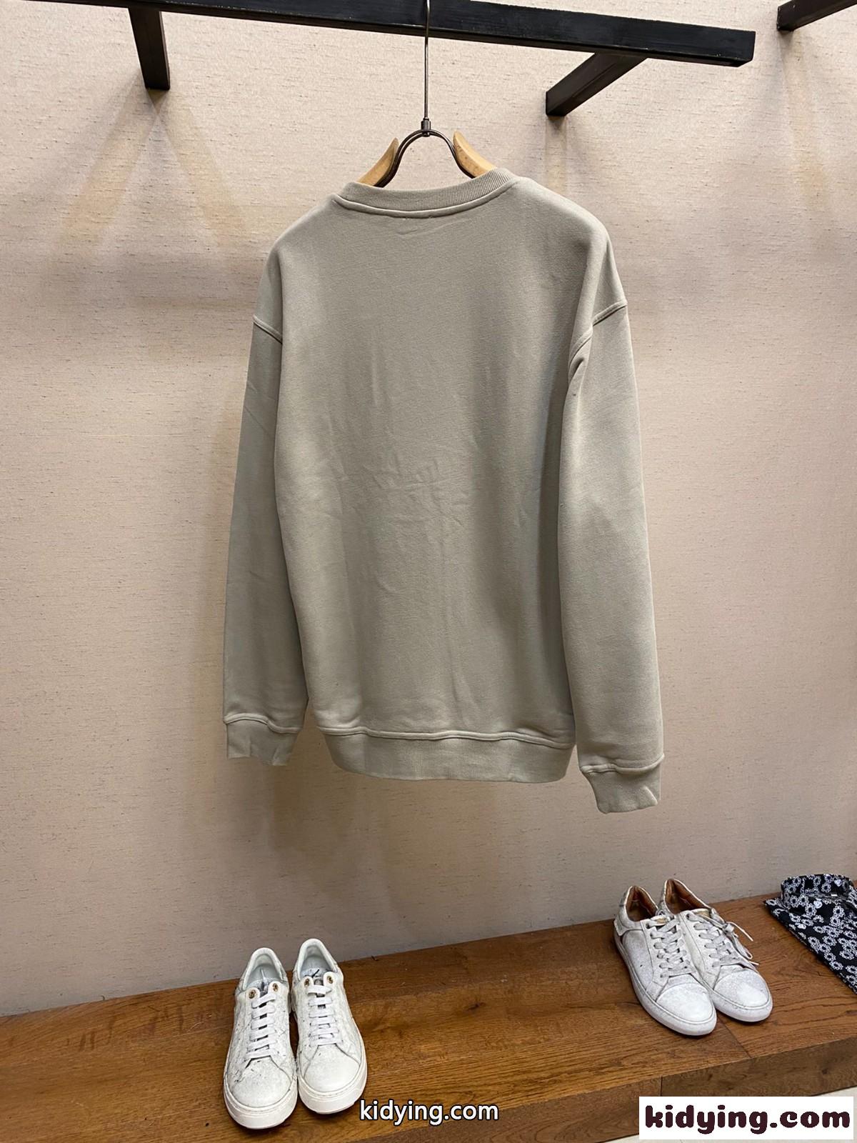 EKD コットンスウェットシャツ バーバリー Tシャツ コピー クルーネック ベージュ-1