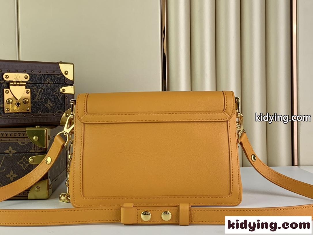 24SS☆LV ドフィーヌ・ソフト MM ルイヴィトン バッグ スーパーコピー M25048 オレンジ-0