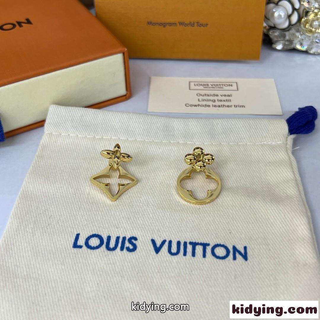 人気&おしゃれ 左右非対称 ルイヴィトン ピアス コピー LV フラワーグラム-3