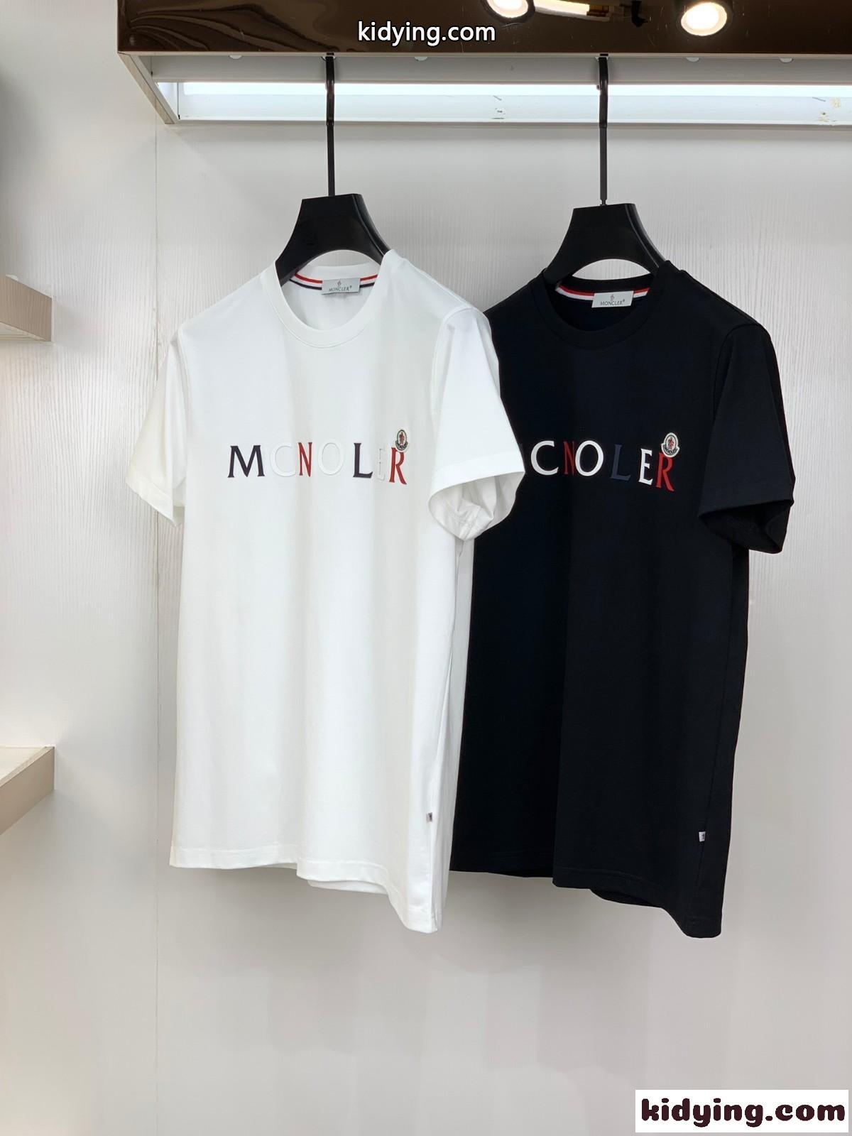 おしゃれ カジュアル ロゴ入り モンクレール tシャツ コピー 半袖 クルーネック トップス クルーネック-0