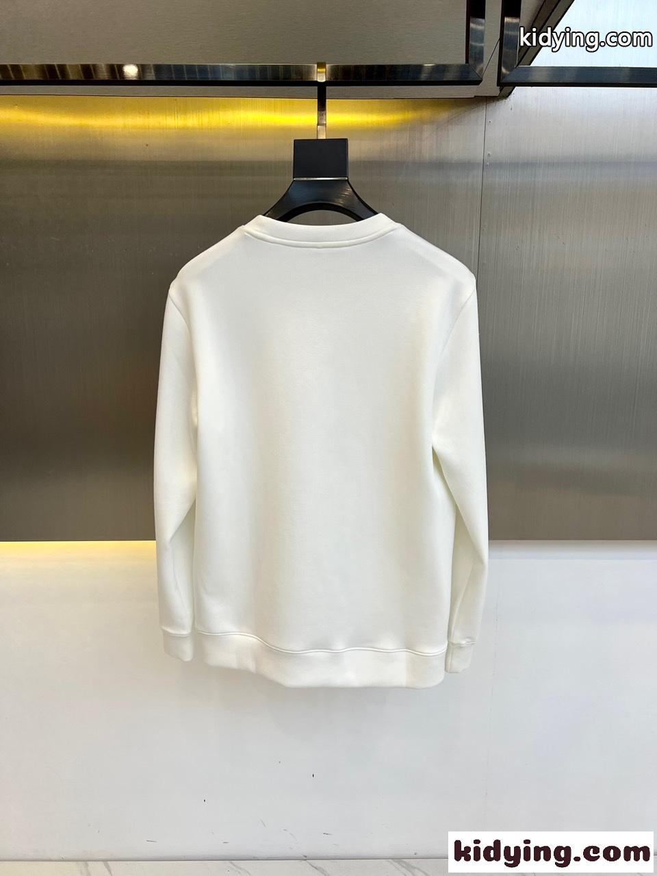 ヴェルサーチェ Tシャツ コピー シンプル ロゴ入り クルーネック スウェットシャツ ホワイト-3