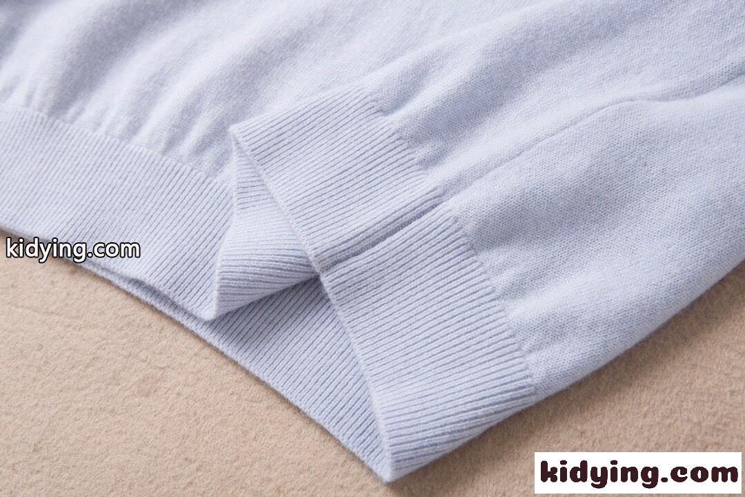 シンプル ロゴ 刺繍入り サルヴァトーレ・フェラガモ セーター コピー クルーネック 長袖-3