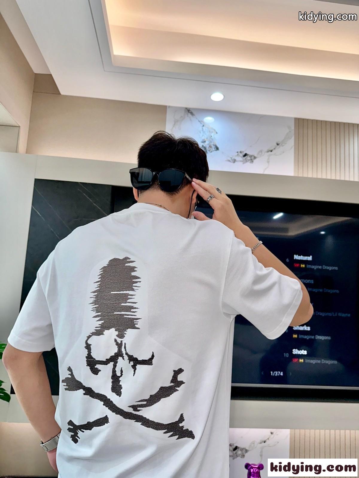 マスターマインド・ジャパン Tシャツ コピー コットン オーバーサイズ 半袖Tシャツ ホワイト-2