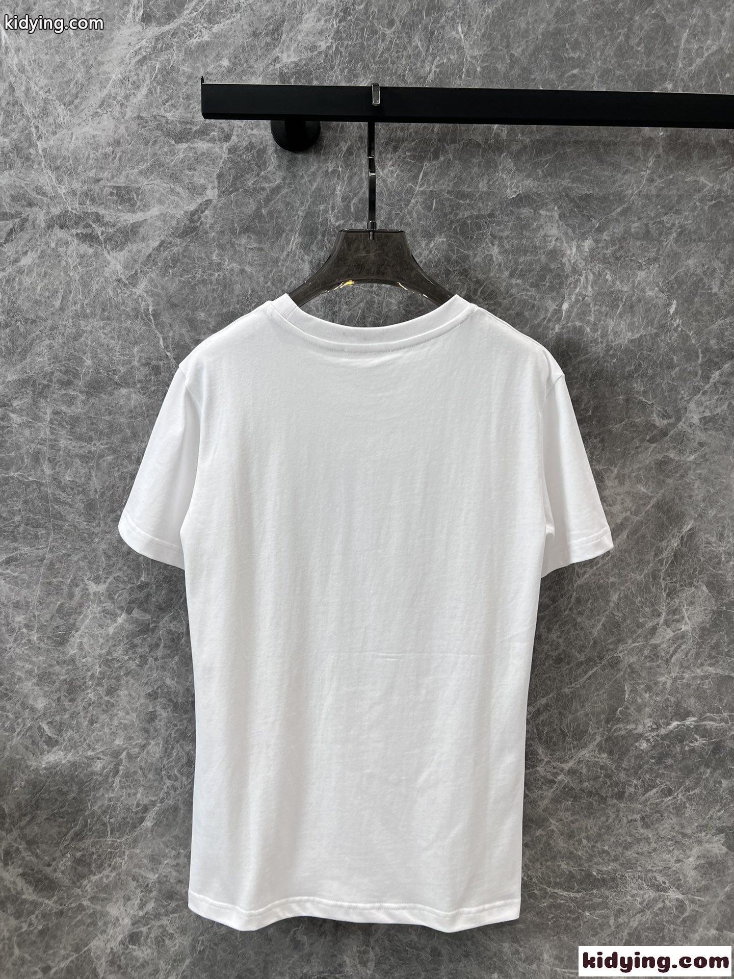 24SS 春夏 プリント 半袖Tシャツ クロエ Tシャツ コピー クルーネック-2