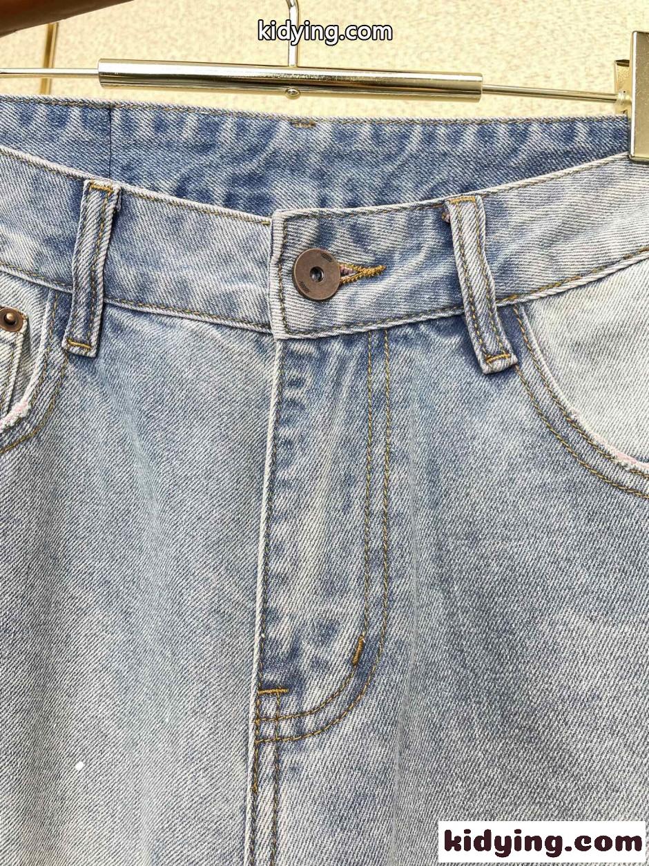 お洒落 ダメージ加工 デニムパンツ クロムハーツ ジーンズ 偽物 合わせやすい-3