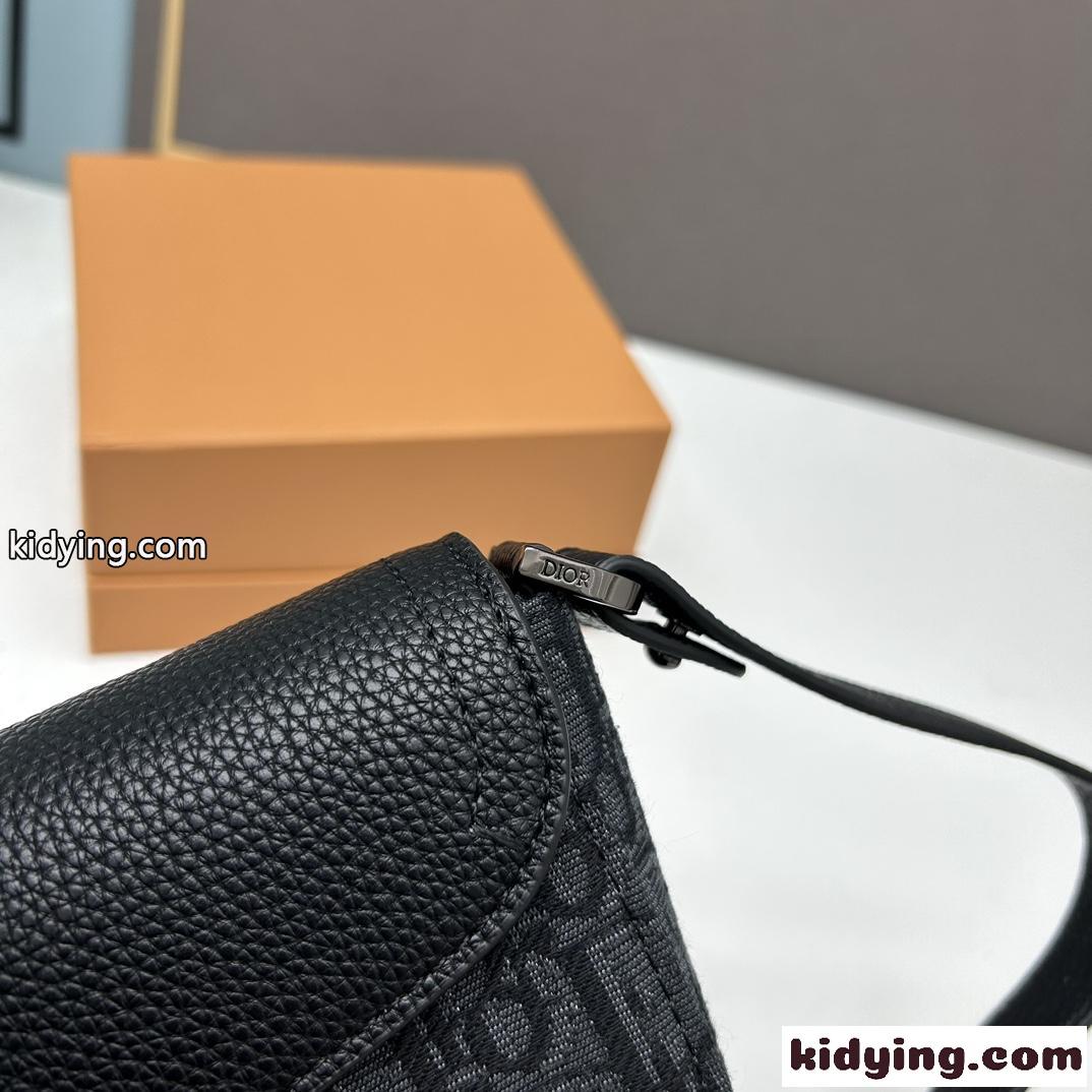 クリスチャン・ディオール バッグ コピー SADDLE ポーチ ディオール オブリーク ジャカード & グレインドカーフスキン-4