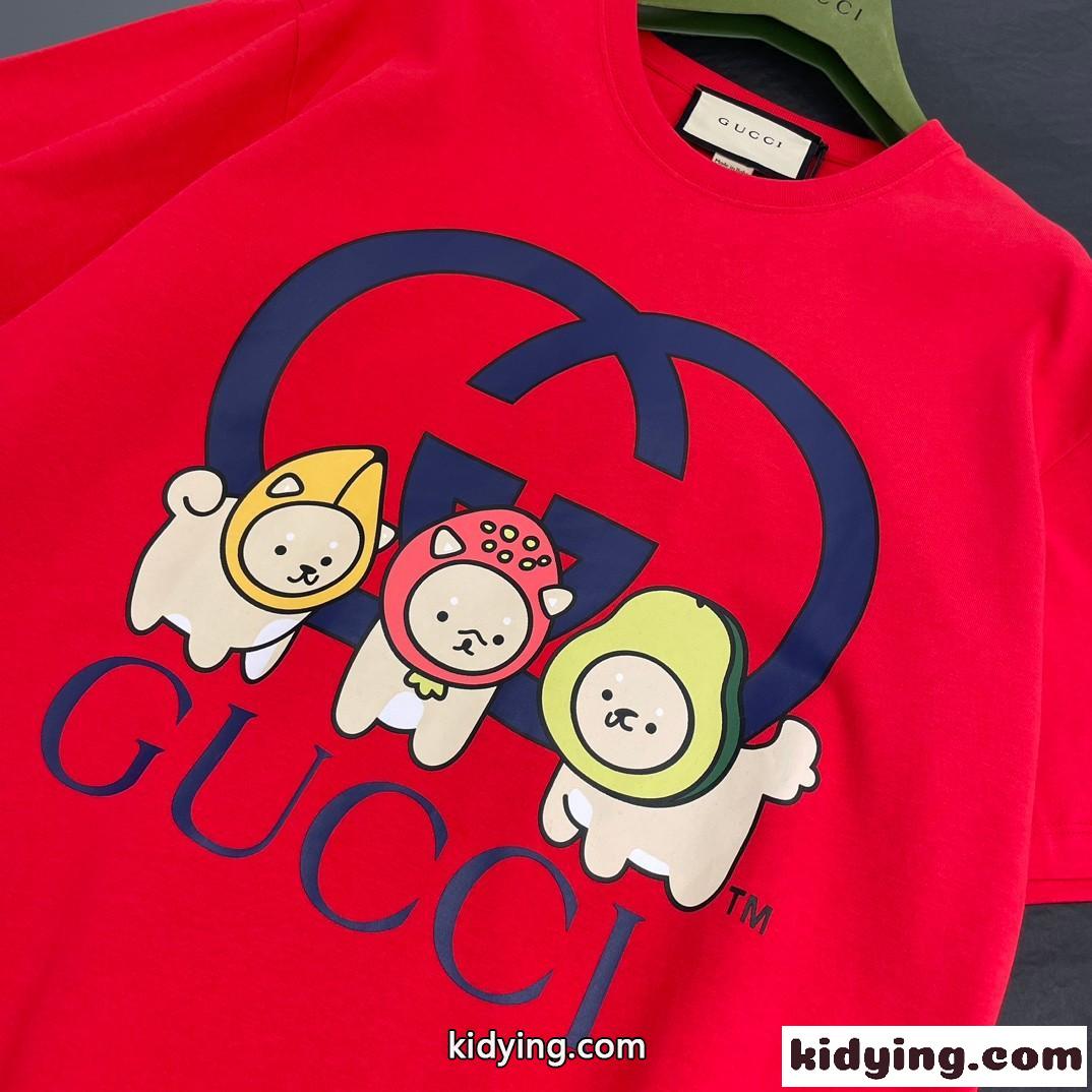 Angela Nguyen ロゴプリント コットンジャージー Tシャツ グッチ Tシャツ コピー ユニセックス-3