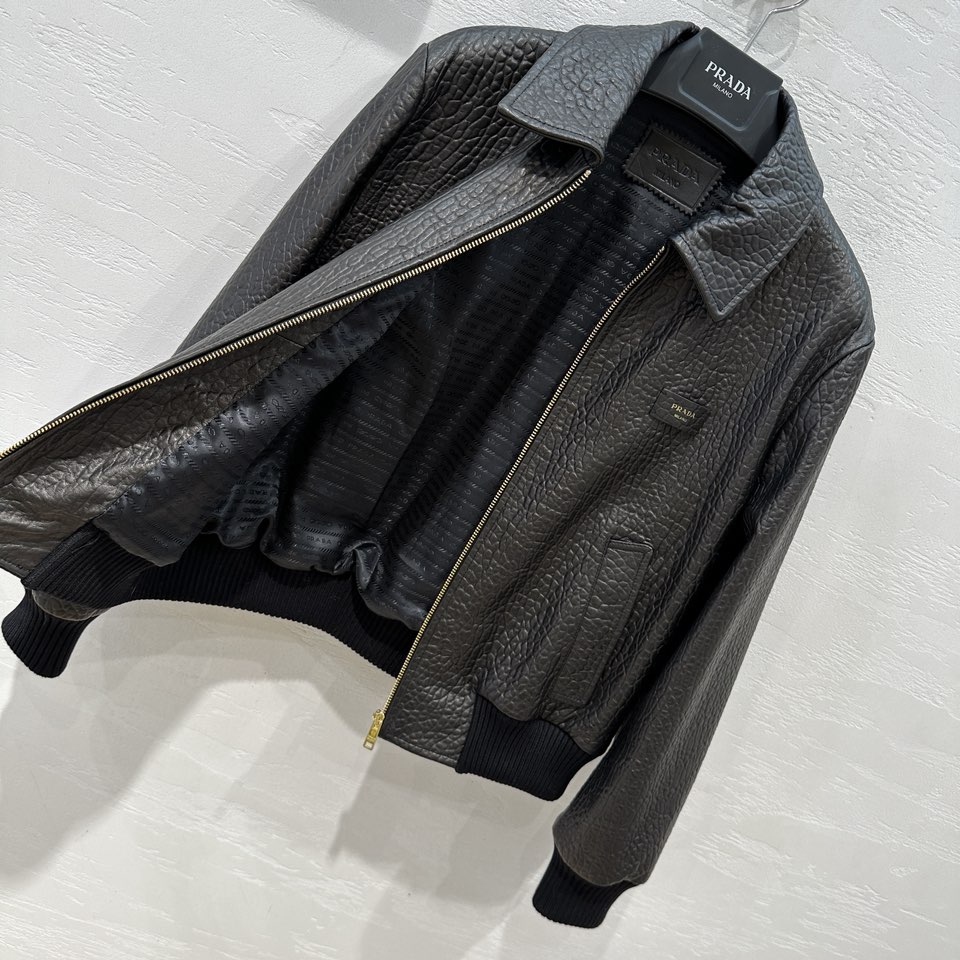 最高品質 上品 ナッパレザー ジャケット プラダ ジャケット コピー レディース-4