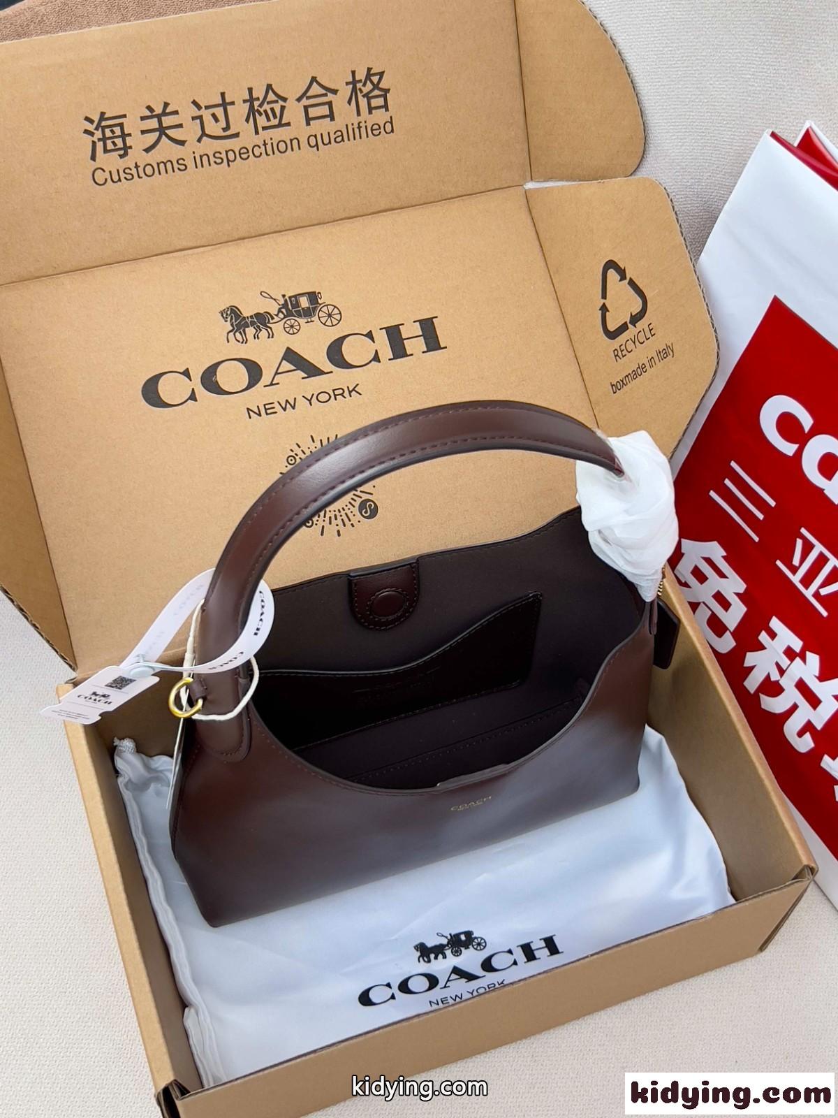 ブルックリン ショルダー バッグ 23 コーチ バッグ スーパーコピー ダークブラウン-4