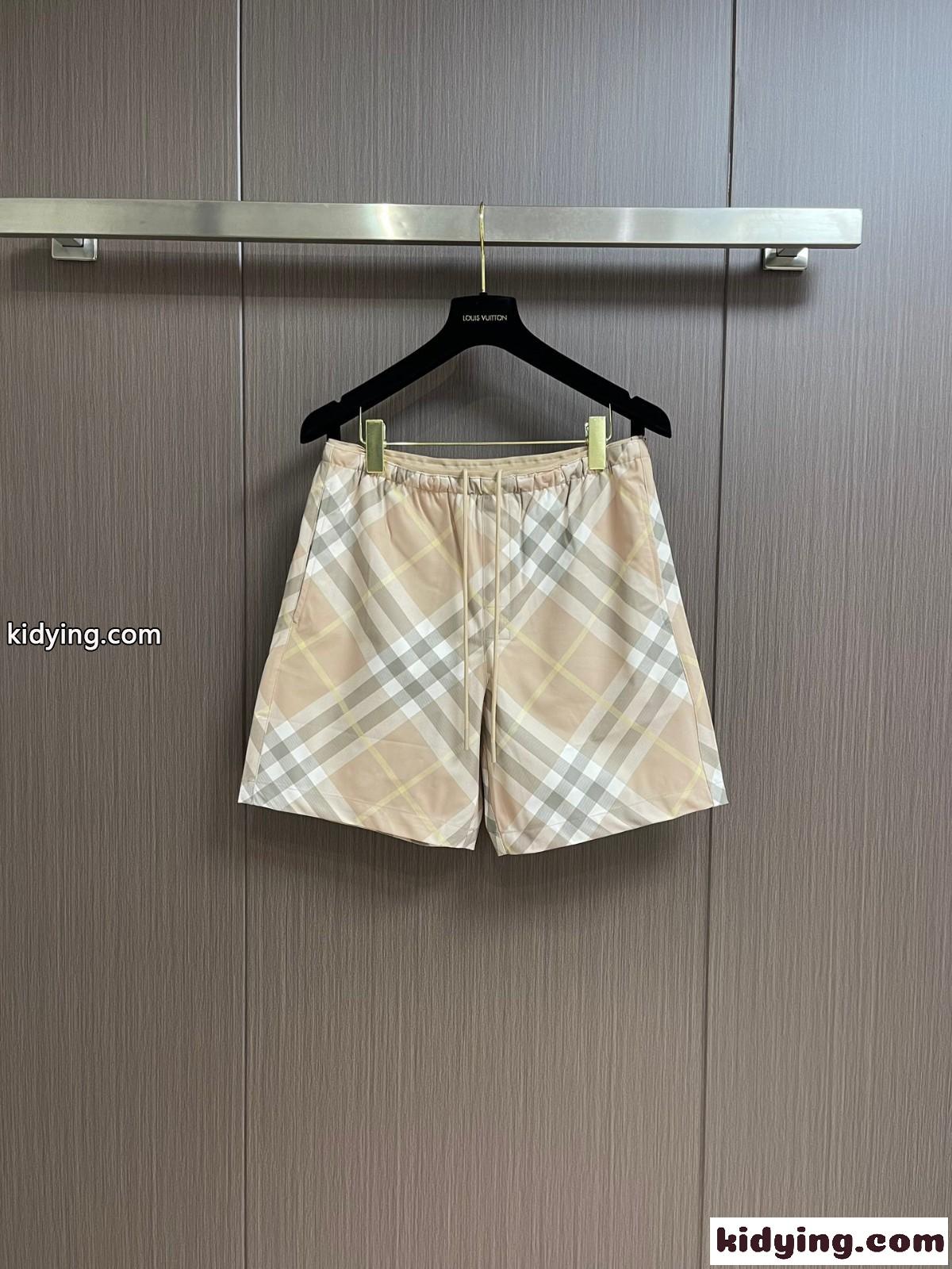 定番 チェック ショートパンツ バーバリー パンツ コピー メンズ ショーツ ベージュ-0