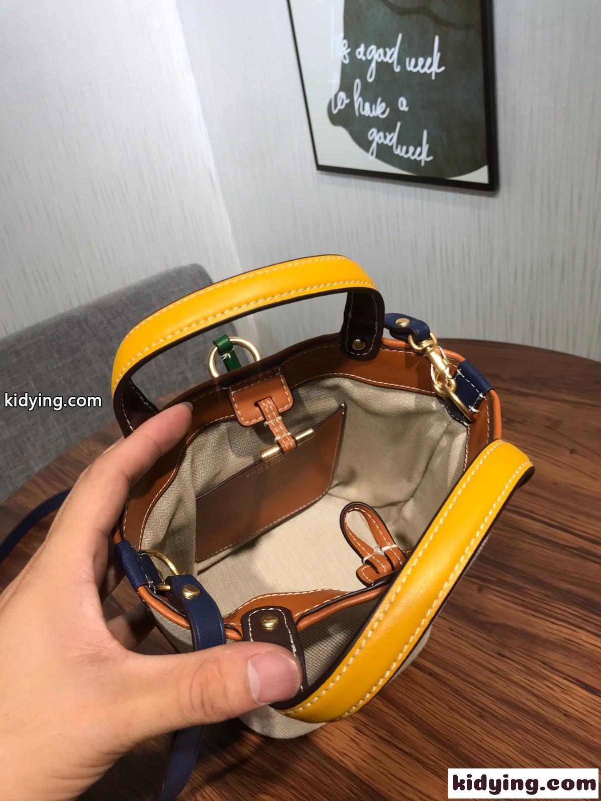 ファッション 可愛い ショルダーバッグ 斜め掛け バケットバッグ トリー バーチ バッグ コピー レディース 切り替え-3