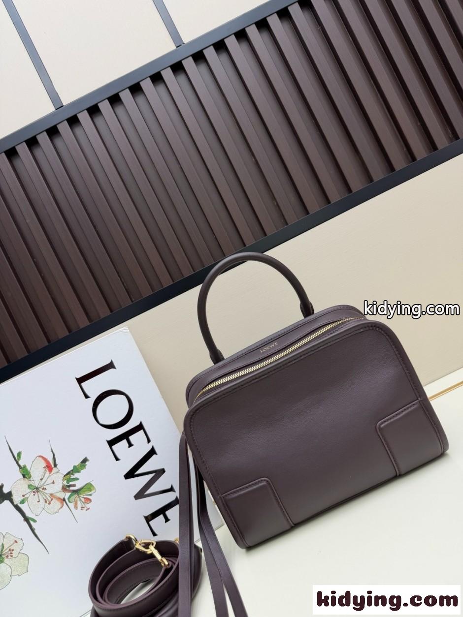ロエベ スーパーコピー 人気 LOEWE アマソナ180バッグ スモール ダークブラウン-2