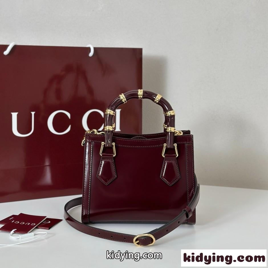 GUCCI ダイアナ スモール トートバッグ グッチ スーパーコピー 832936 ボルドー-1