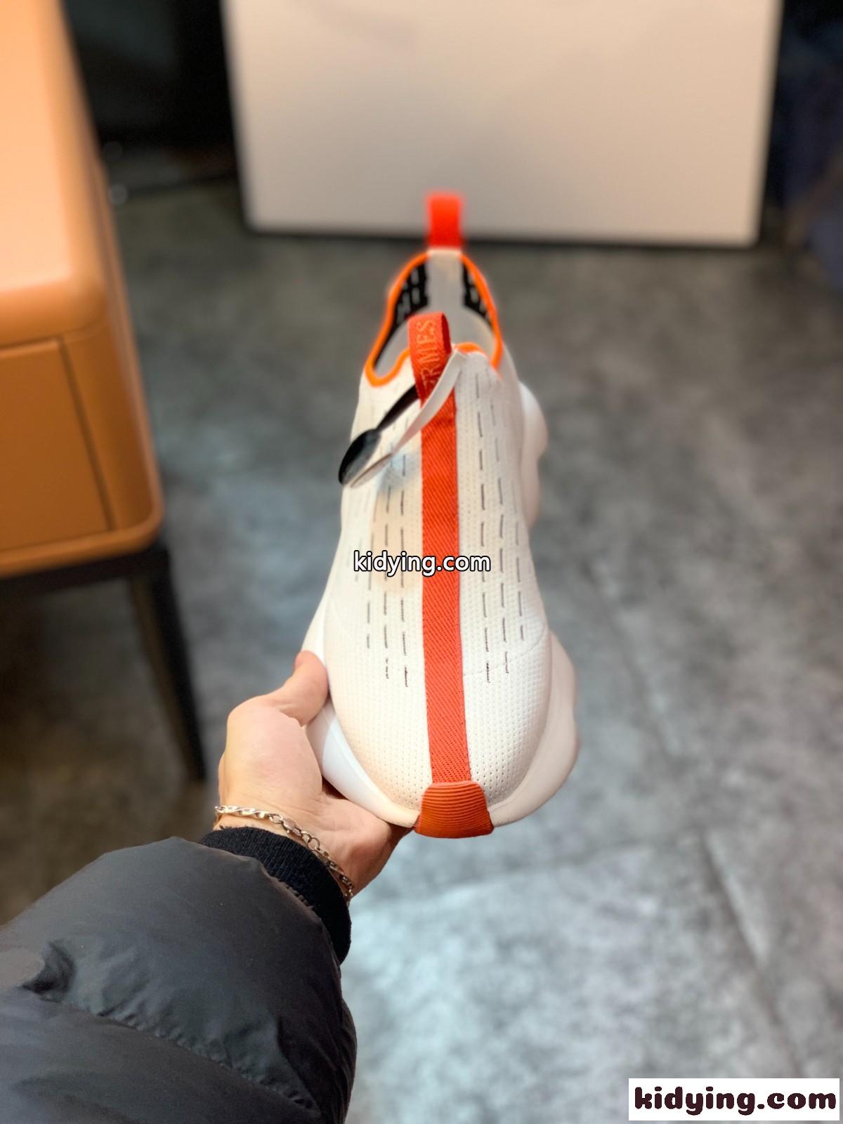 通気 軽量 滑り止 スポーツシューズ スリッポン ジョギング ウォーキング エルメス スニーカー コピー メンズ-1